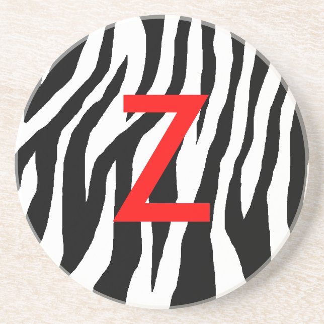 Pop Zebra Coaster (Front)