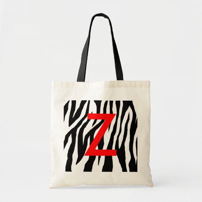 Pop Zebra Tote Bag (Front)