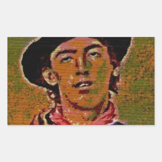 PopArt Billy Rectangular Sticker