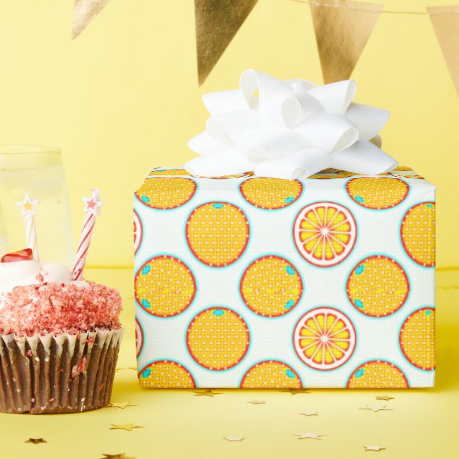 PopArt Citrus Wrapping Paper (Birthday Party)