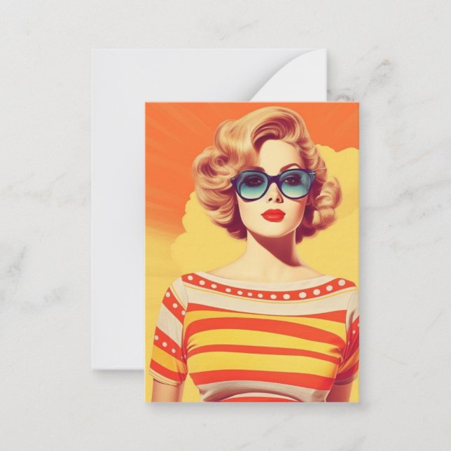 Popart design, Retro inspired Card (Front)
