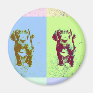 PopArt Great Dane Puppy Magnet