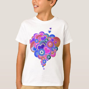 PopArt Purple Hearts T-Shirt