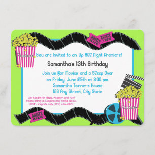 Popcorn and a Movie Invitation