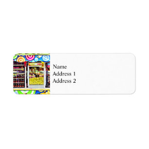 Popcorn and Candy Apples Return Address Label