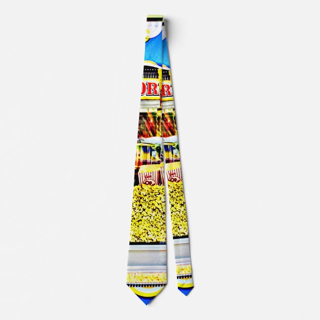 Popcorn and Candy Apples Tie (Front)