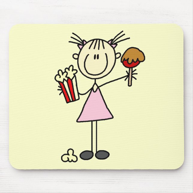 Popcorn and Cotton Candy Tshirts and Gifts Mouse Pad (Front)