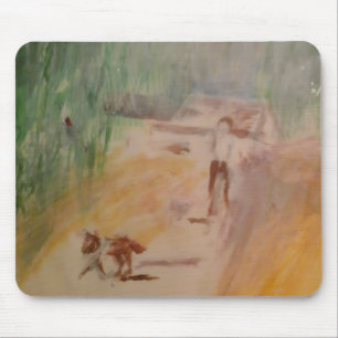 Popcorn Anime Abstract Landscape Mousepad