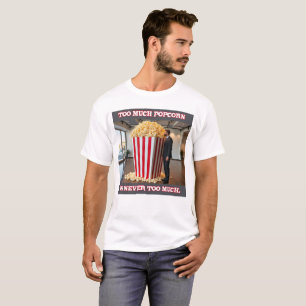 Popcorn Anyone men white T-shirt