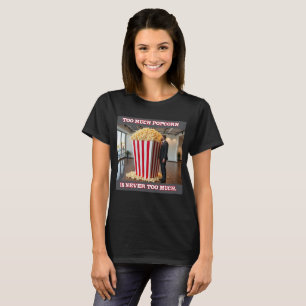 Popcorn Anyone women black T-shirt