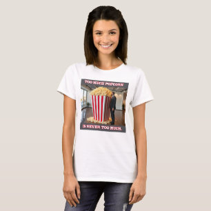 Popcorn Anyone women white T-shirt