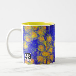 Popcorn Art Two-Tone Coffee Mug