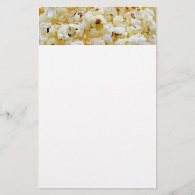 Popcorn background stationery (Front)