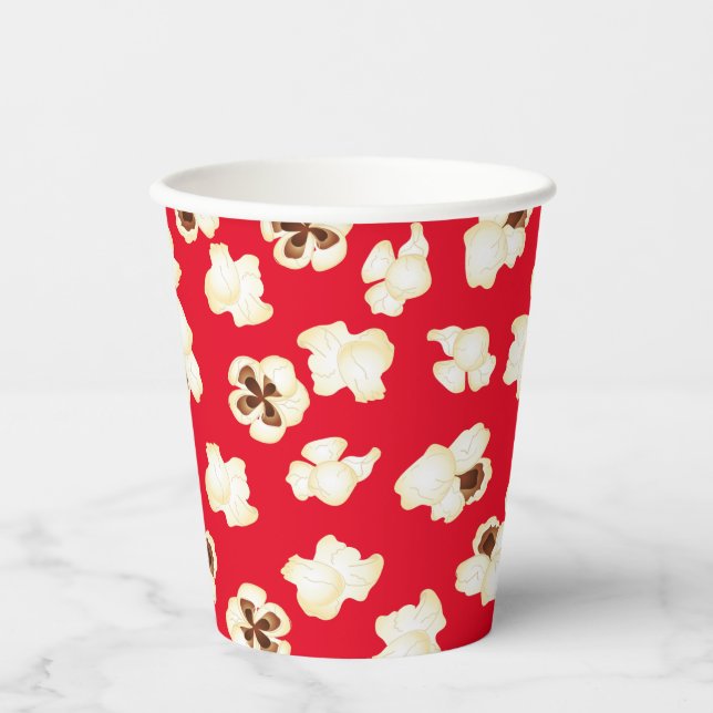 Popcorn Birthday Party Movie Theatre Paper Cups (Front)