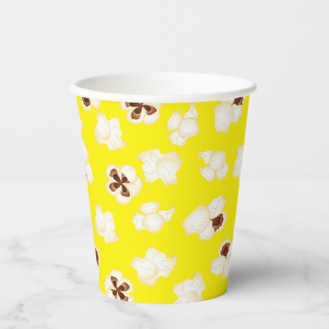 Popcorn Birthday Party Movie Theatre Paper Cups (Front)