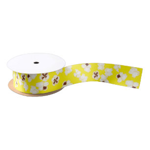 Popcorn Birthday Party Movie Theatre Satin Ribbon
