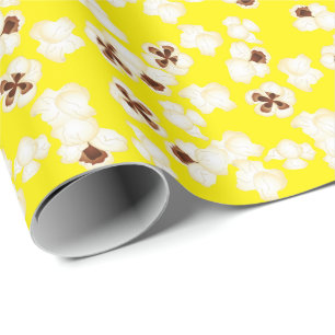 Popcorn Birthday Party Movie Theatre Wrapping Paper