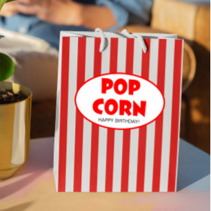 Popcorn Box Movie Theme Personalised Gift Bag