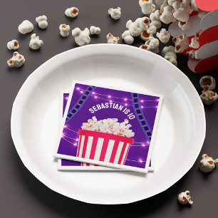 Popcorn Bucket Backyard Movie Night Napkin
