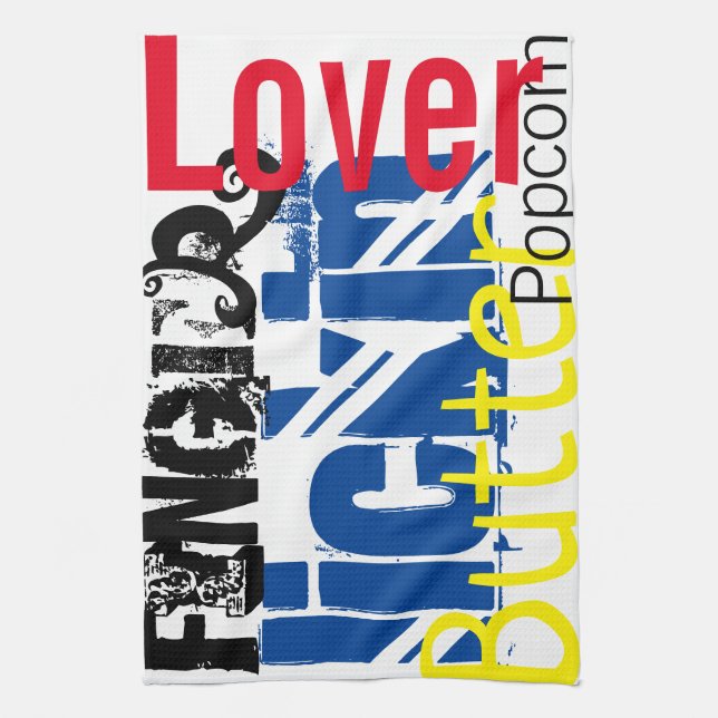 Popcorn Butter Movie Night Towel (Vertical)