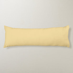 Popcorn Butter Yellow Solid Colour Print Body Cushion