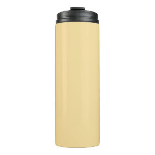 Popcorn Butter Yellow Solid Colour Print Thermal Tumbler