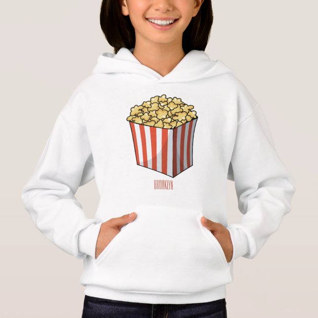 Popcorn cartoon illustration  (Front)