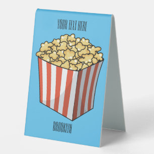Popcorn cartoon illustration