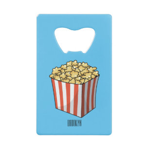 Popcorn cartoon illustration