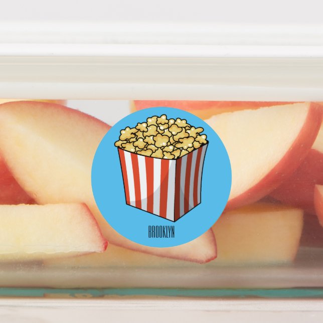 Popcorn cartoon illustration  (Affixed)