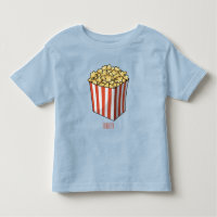 Popcorn cartoon illustration