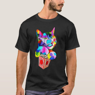 Popcorn Cat Idea For Kitten Colourful Kitty T-Shirt