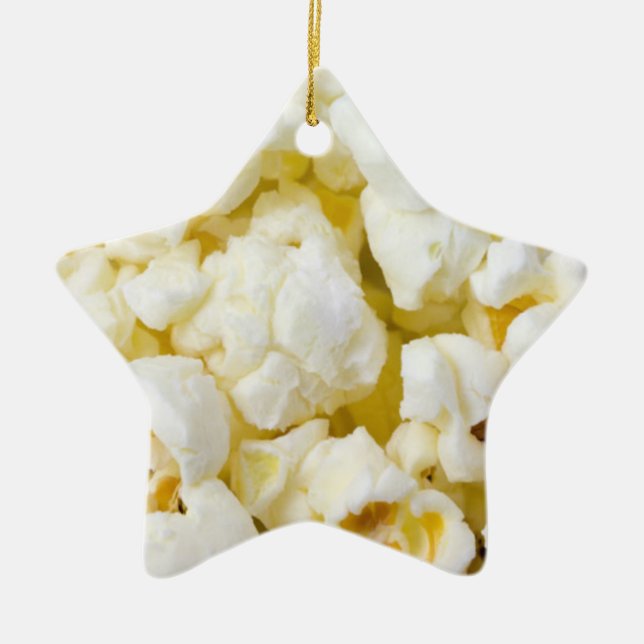 Popcorn Ceramic Ornament (Front)