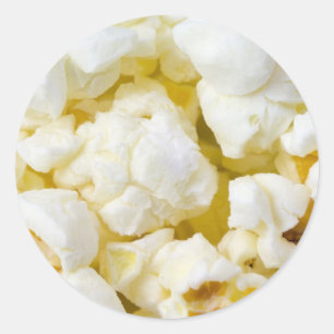 Popcorn Classic Round Sticker