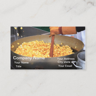 Popcorn Corn Kettle Business Card