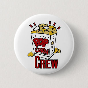 Popcorn Crew 6 Cm Round Badge
