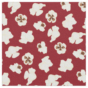 Popcorn Cute Movie Theater Fabric