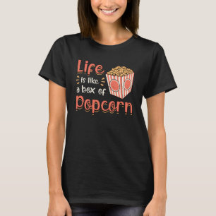 Popcorn Day Cinema Snack Movie Pop Film Gift Idea T-Shirt