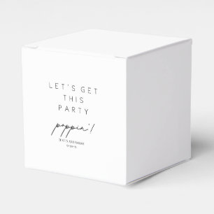 Popcorn Favour Box, Party Poppin' Popcorn Bar Mix Box