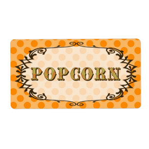 Popcorn Food Label