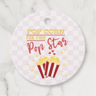 Popcorn for this Popstar Favour Tags