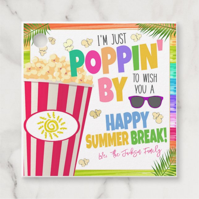 Popcorn Gift Tag (Front)
