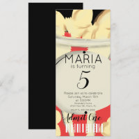 Popcorn Hand Drawn  Movies  Ticket Style Party   I