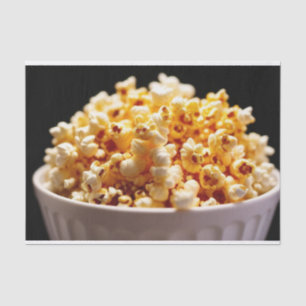Popcorn in a Black Background Tissue Paper