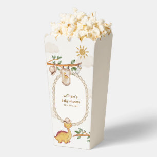 Popcorn Jungle Dino Clothesline Boy Baby Shower Favour Box