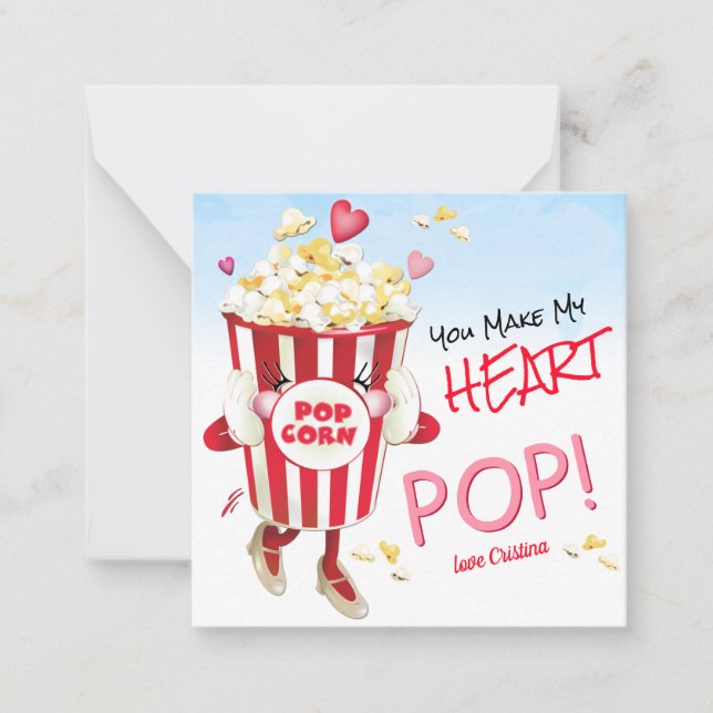 Popcorn Love Funny Card (Front)