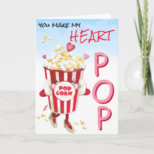 Popcorn Love Funny Pun Card