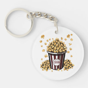 Popcorn Lover Key Ring