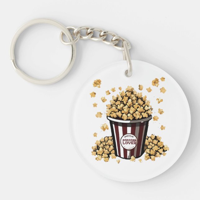 Popcorn Lover Key Ring (Front)