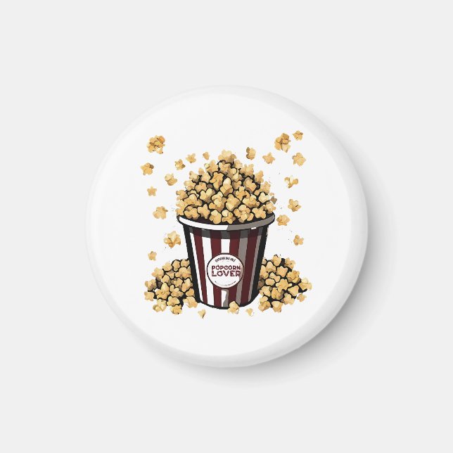 Popcorn Lover Magnet (Front)